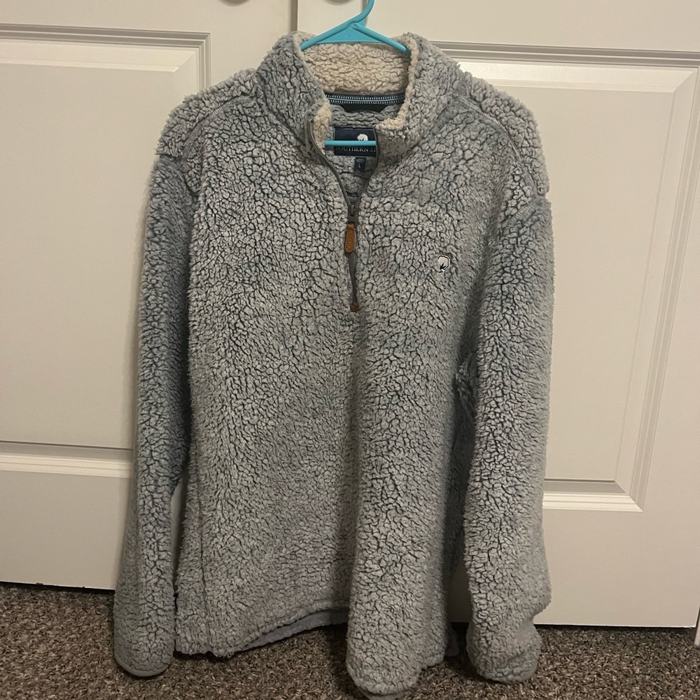 Southern Shirt Like New Blue Sherpa 1/4 Zip